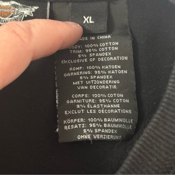 Harley Davidson Shirt Willie G Embroidered Black Skull Motorcycle Long Sleeve XL - Picture 11 of 13